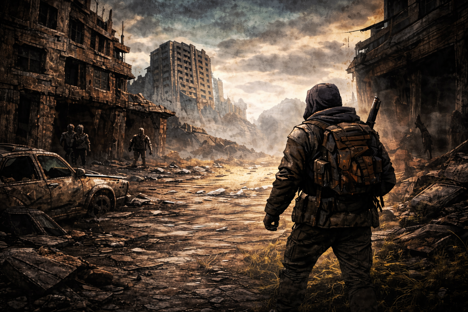 Ruined city concept art